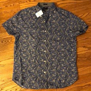 Men’s J Crew Slim Fit Short Sleeve Button up L